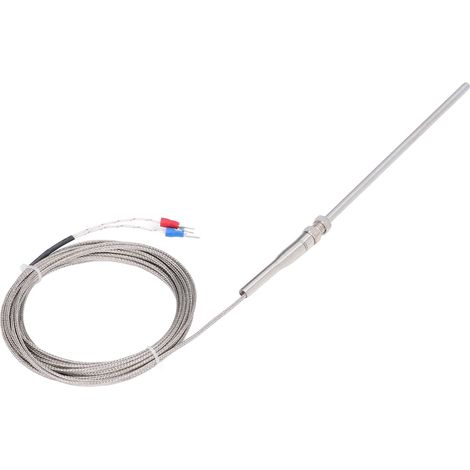 Thermoelement Typ K, 150 mm Sonde, Messbereich 0-600 °C, schnelle Ansprechzeit, 5 Meter Kabel, professioneller Temperatursensor. (1/5)