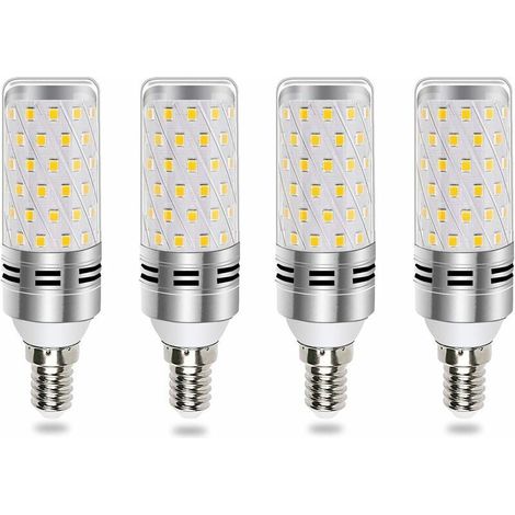 E14 LED-Lampe, 16 W, Kaltweiß (6000 K), entspricht E14-Halogenlampe (100–120 W), 1600 lm, 360° Abstrahlwinkel, 175–265 V Wechselstrom, E14 LED-Kerzenlampe für Kronleuchter, Wandleuchten und Nachttisch (1/5)