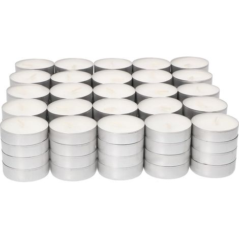 KOTARBAU Lot de 100 bougies chauffe plat, non parfumées, durée de combustion : 3 heures (1/5)