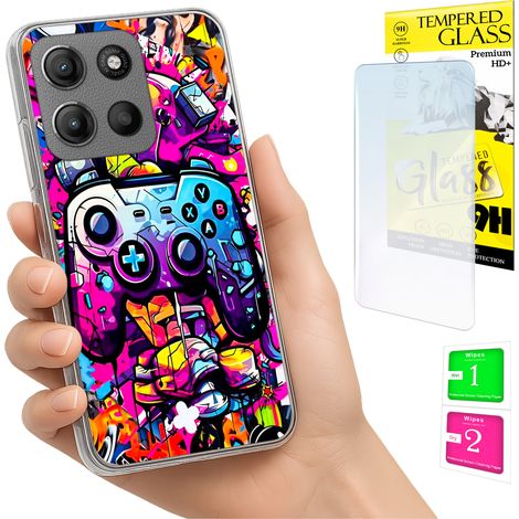 Funda para Motorola Moto G15 / G15 Power, carcasa trasera + cristal (1/5)
