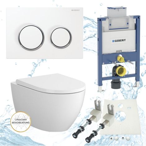 Geberit Vorwandelement Omega 82 oder 98 cm Bartolo WC Drückerplatte WC Sitz SoftClose Set UP200 82 cm (1/4)