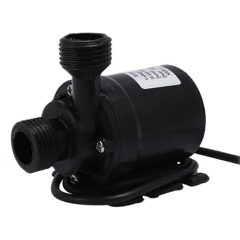 Pompe de circulation d'eau submersible à moteur sans balais CC 12 V alimentée à l'énergie solaire, 800 litres/heure, 5 mètres (Haoyi) (1/4)