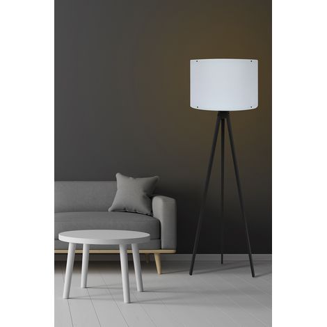 Lampada da terra, lampada da terra, illuminazione per soggiorno Lamp Bianco Nero (1/2)
