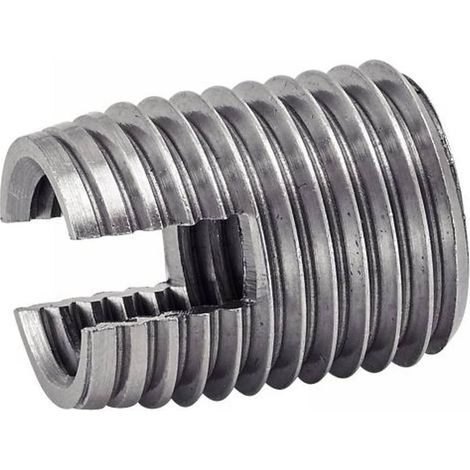 10 Inserts Filetés Métal 16 mm - Inox A1 - D-Work