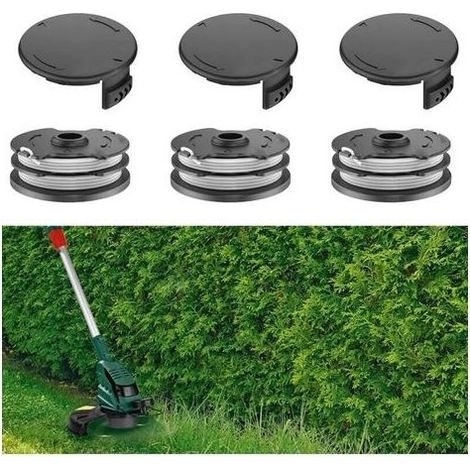 Lot de 3 Bobines avec Couvercle de Bobine pour Parkside PRTA 20-Li A1- IAN 311046, PRTA 20-Li B1- IAN 330831, PRTA 20-Li B2- IAN 334231, PRTA 20-Li C3- IAN 351753,PRT 550 A3- IAN 351652 (1/4)