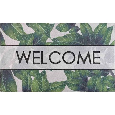 Tapis d'Entrée Déco "Janeiro" 45x75cm Vert (1/2)