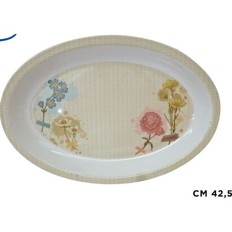 Vassoio ovale 42, 5 cm stile shabby