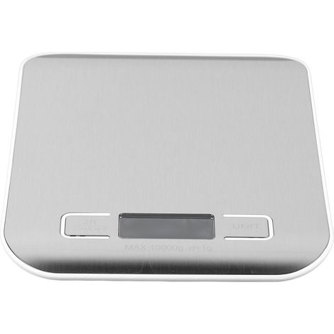 Digitale Küchenwaage, multifunktional, hochpräzise, 22 lb (10 kg), 0,04 oz (11 g), Edelstahl, elektrisch, für die Küche (1/5)