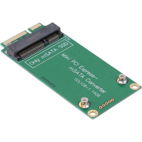 Carte de colonne montante MSATA SSD à SATA MINI PCIE SSD RISER CARD ADAPTER CONVERTER POUR informatique rangement (1/5)