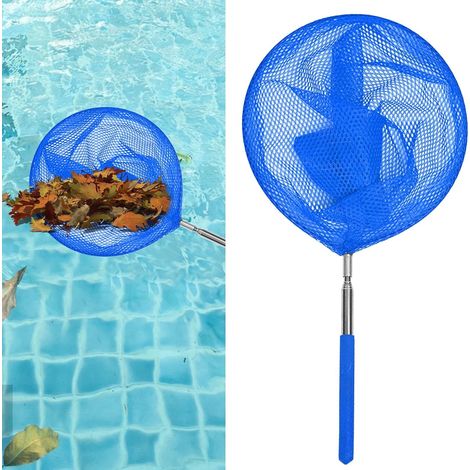 Épuisette de Piscine - 1 Unité - Acier Inoxydable - Mailles Fines et Télescopique - Entretien Extérieur - 85 x 20 cm (1/5)