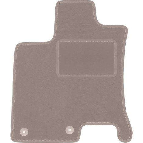 Fahrermatte aus Samt für: Nissan Qashqai +2 Crossover (2008–2013), beige