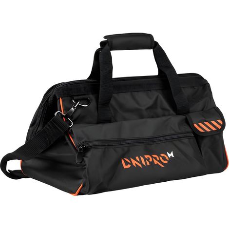 Dnipro-M Bolsa de Herramientas BN-45 45x24x25cm - Nailon 600D, 5 Bolsillos, Base Reforzada, Correa de Hombro Acolchada (1/5)