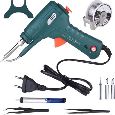 Kit de fer à souder 60 W, machine à souder automatique avec température réglable, chauffe rapide, support amovible et fenêtre de visualisation pour le bricolage (1/5)