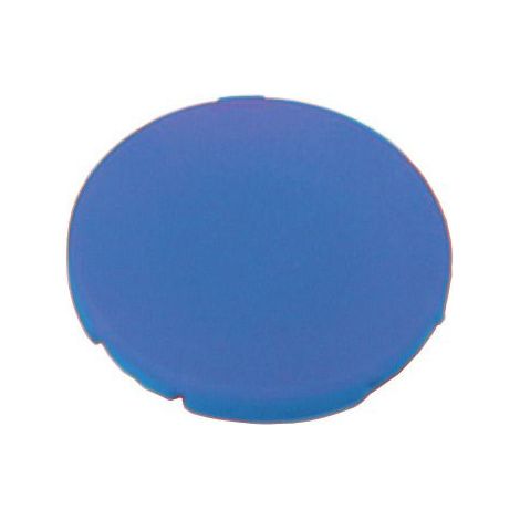 Eaton Placa de pulsador, plana azul, en blanco, 216426
