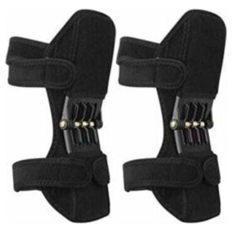 Genouillères à ressort, support puissant de l'articulation du genou, protection antidérapante des jambes contre les rebonds