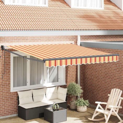 Markise Gelb und Orange 350 x 250 x 165 cm Polyester