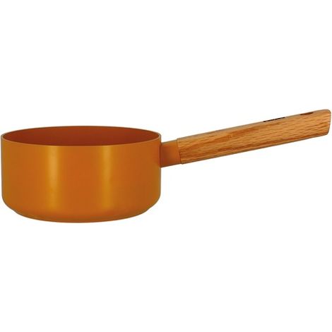 OGOLIVING - ECTOR CASSEROLE 16CM JAUNE MANCHE BOIS (1/5)
