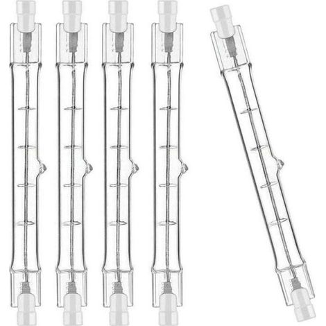 Ampoule R7S - 118 mm - 400 W - 230 V - Dimmable - Pour Spot - Lot de 5