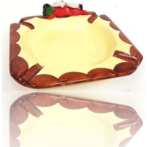 Trade Shop - ASCHENBECHER DEKORATIVES ELEMENT HOME PULCINELLA GLÜCKSBRINGER TERRAKOTTA -