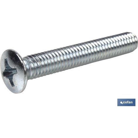 COFAN din 966 c-6 m-5 x 20 z   caja 200 unid. , Tornillo DIN 966 Zincado cabeza Gota de Sebo con mortaja de estrella. (1/3)