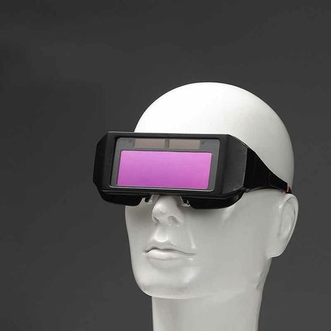 Lunettes de soudage, lunettes de soleil de soudage à changement de couleur automatique, lunettes de sécurité soudeur + 10 films de protection (1/5)
