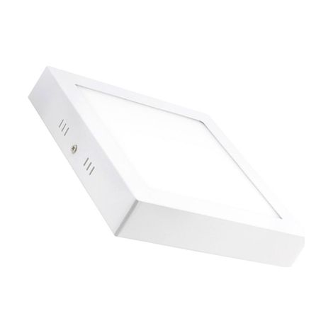 Plafoniera led quadrata 18w da soffitto, parete con rifinitura bianca 22x22cm