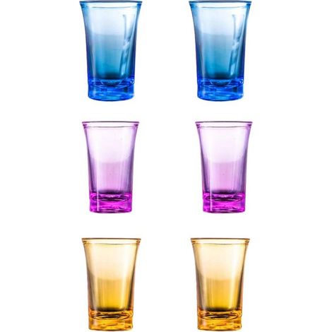 Verre À Shot - 35 ml - Acrylique Transparent - Porte-Verres Pour 6 Unités - Idéal Pour Fêtes Et Apéritifs (1/5)