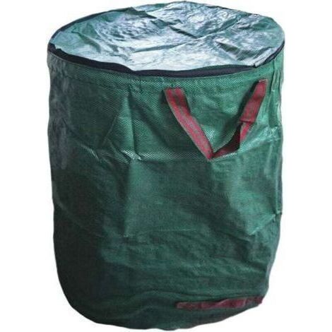 Sacs de rechange à déchets de jardin, XU, Grande capacité avec couvercle et poignées, Sacs poubelles pliables et étanches, 3 tailles : 120 L/272 L/300 L (taille : 300 L),AAFGVC (1/4)