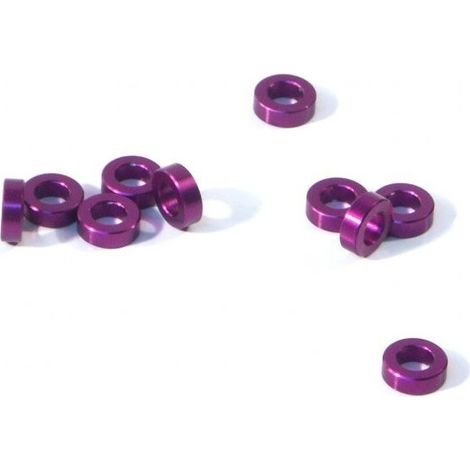 ALUMINIUM WASHER 3 X 6 X 2.0MM (PURPLE/10 PCS)