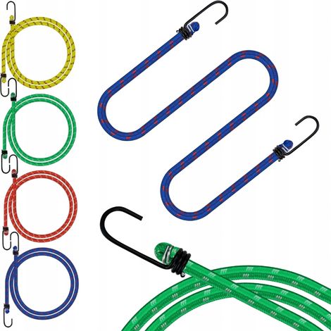 Gepäckgummiseile, flexibler Transporthaken, 110 cm, 3 Stück