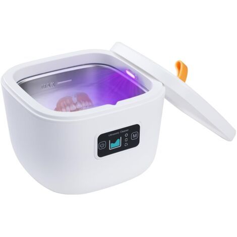 Ultrasonique Nettoyage Machine Bijoux Lunettes Pièces de Monnaie Dentiers 255ml Réservoir Capacité 360° Ultrasonique Nettoyeur avec 4 Nettoyage Modes pour Bijoux Prothèses Dentaires Pièces de Monnaie (1/5)