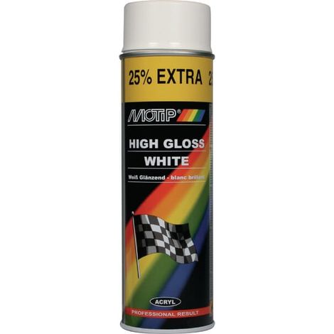 Vernice acrilica Rally, bianco lucido 500 ml 04004PLMOT (1/3)