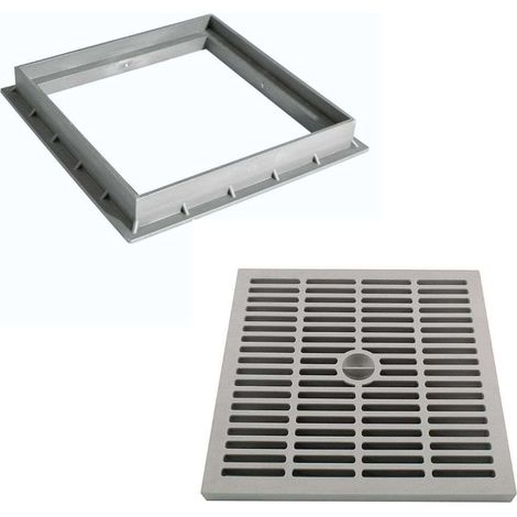 Grille de regard renforcée 30x30cm – Polypropylène traité anti-UV – Résistant à l'abrasion pour collecteur des eaux