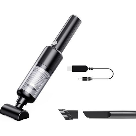 Aspirateur de voiture 2 en 1 10 000 Pa, aspirateur d'air rechargeable haute puissance, aspirateur portable pour la maison et le bureau - Noir (1/5)