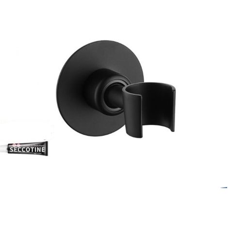 Support Pommeau de Douche Sans Perçage Fixation Mural 304, Acier Inoxydable, Réglable à 360° (1/5)