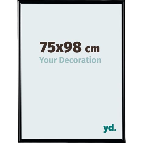 yd. - Cadre photo 75x98 - Noir Brillant - Plastique - Bordeaux