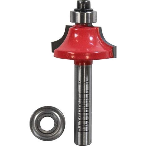 Faithfull Router Bit TCT 6.3mm Rounding Over 1/4in Shank FAIRB112