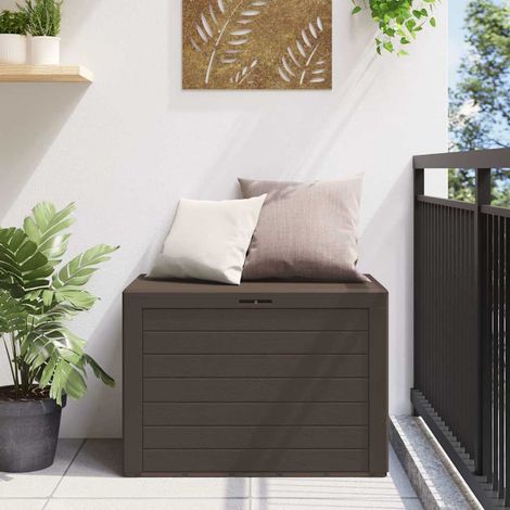 Boîte de rangement de jardin-Coffre de rangement-Stockage Rangement Marron 78x44x55 cm 544169 (1/5)