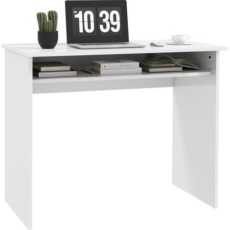 Bureau multimédia multi-rangement 1 étagère (1/5)