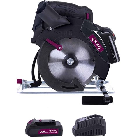 Gomag Akku-Handkreissäge GO-HKS165 20V Starterkit 2,0 54mm Schnitthöhe (1/5)