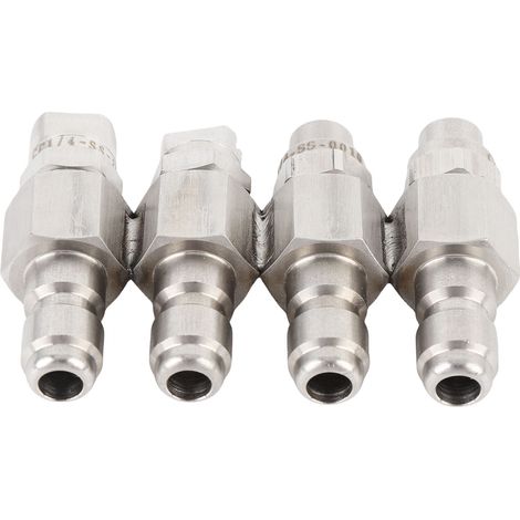 Buse de nettoyeur haute pression à 4 voies, raccord rapide 1/4 pouce, tuyau en J 4GPM pour système de lavage doux
