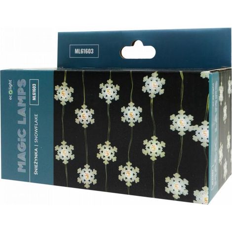 LUCI MAGICHE 50 LED 6500K FIOCCO DI NEVE 5M DC5V                                                         - Luce FREDDA