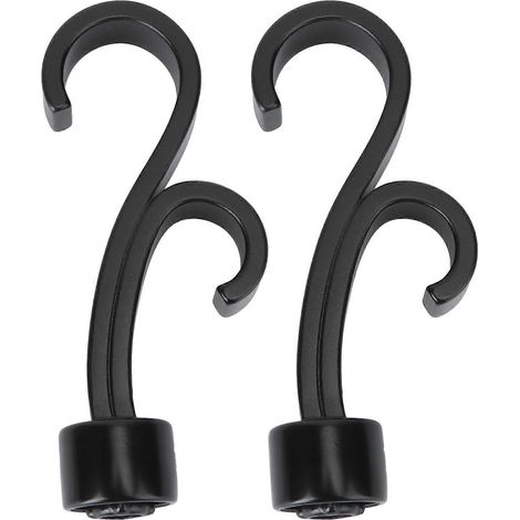 Embouts décoratifs pour tringle à rideaux romaine avec double crochet (2 pièces) (1/5)