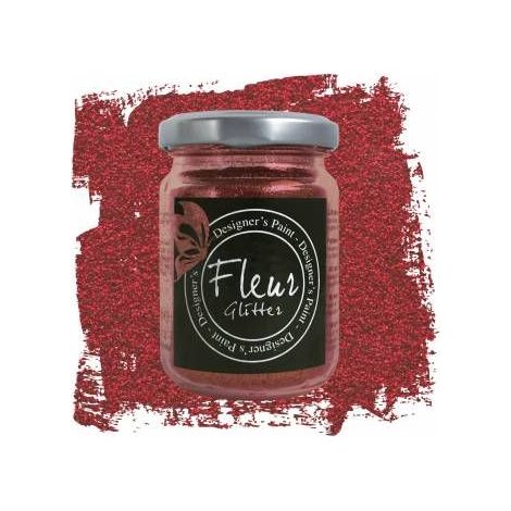 FLEUR GLITTER 90 GR CHERRY RED