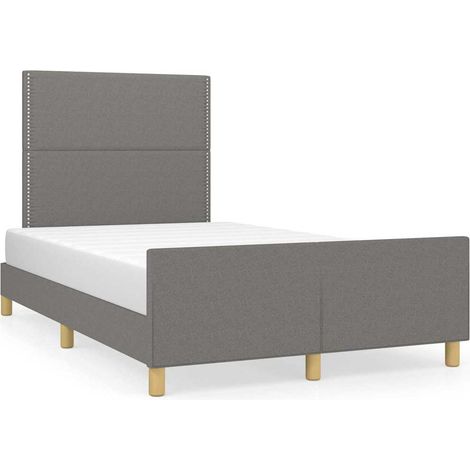 Maison Exclusive - Giroletto senza Materasso Grigio Scuro 120x200 cm Tessuto (1/5)