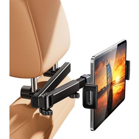 Kopfstützen-Tablet-Halterung, Auto-Kopfstützen-Tablet-Ständer, Verlängerungsarm, Auto-Rücksitz-Tablet-Halterung für Kinder (1/5)