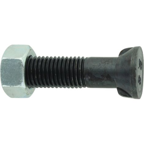Boulon de charrue avec écrou M20x2,5 longueur 80 mm 8,8 DIN 11014 2 nez de charrue 2080148