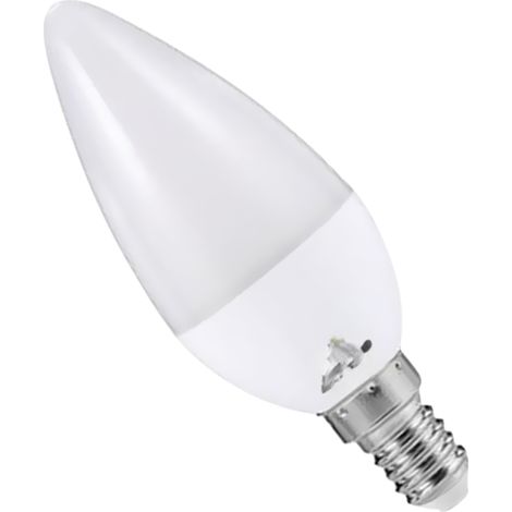Ampoule LED en forme de bougie, culot C37/E14, 7 W, blanc chaud 3000 K, étanchéité IP44, idéale pour salon, salle à manger, couloir, grenier, balcon ou cour. (1/4)