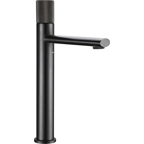 Robinet de lavabo, monté sur le plan de travail, à poignée unique, Gunmetal-T, G3/8-b (1/2)