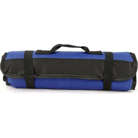 SHINING HOUSE Caja y estuche de almacenamiento de herramientas con 22 bolsillos, bolsa de herramientas vacía, bolsas de herramientas, organizador de herramientas, bolsa de tela Oxford enrollable para (1/5)